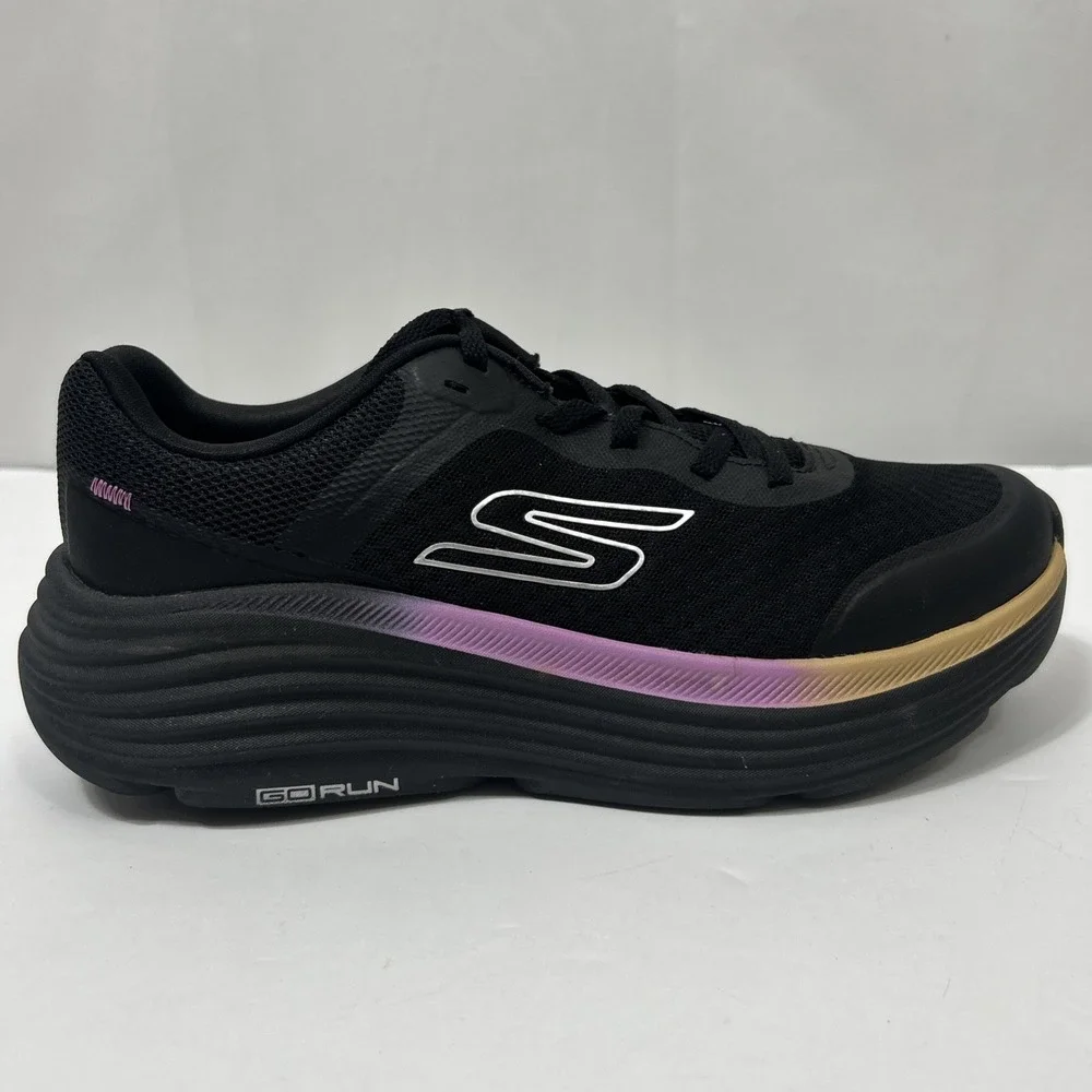 Skechers Max Cushioning Endeavour Sneakers Black Pink Women's Size 9